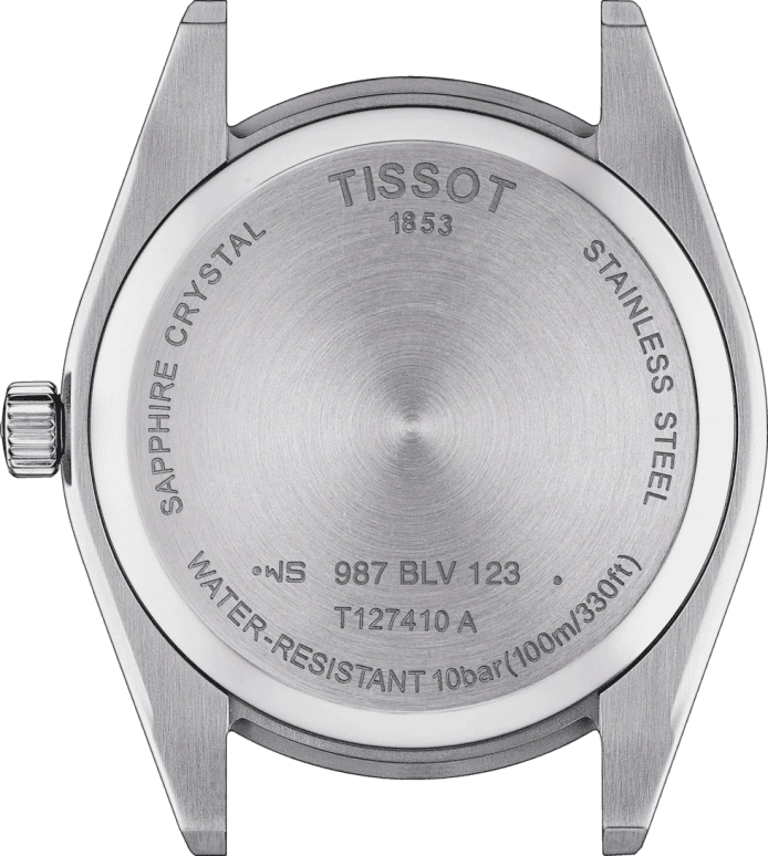 Tissot,Gentleman 40mm,40mm,Stainless Steel,Black,Quartz,Day,Sapphire,Crystal Glass,T127,T127.410.16.051.01