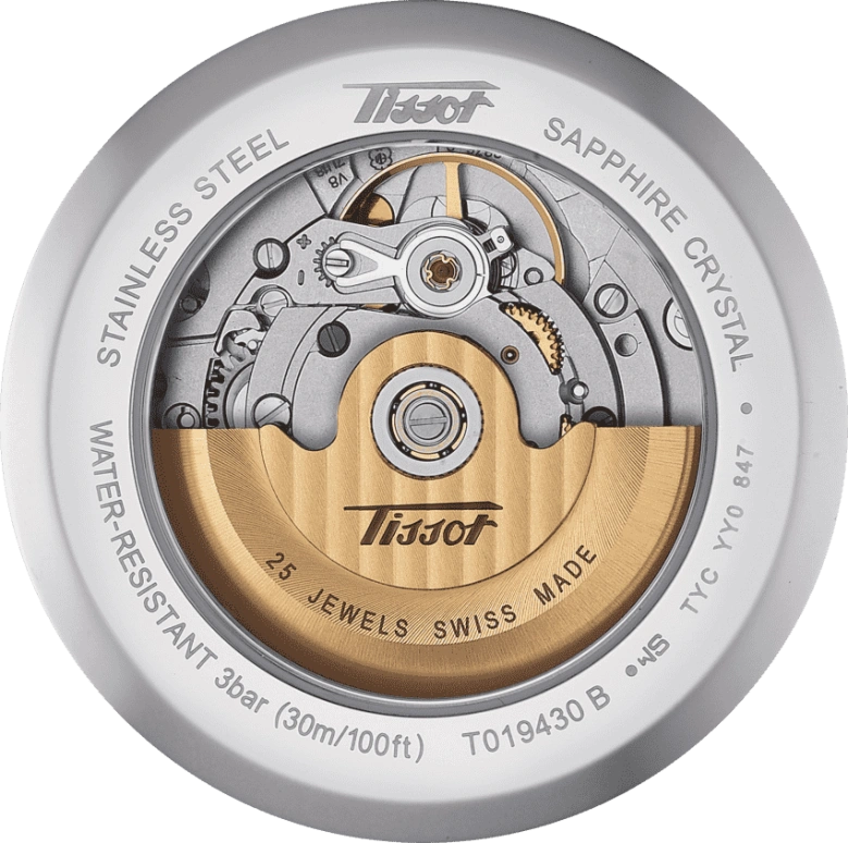 Tissot,Heritage 39.30mm,39.30mm,Stainless Steel,Black,Automatic,Chronograph,Date,Day,T019,T019.430.16.051.01