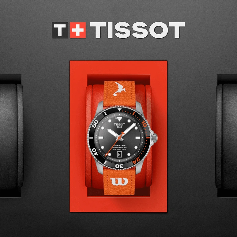 Tissot,Seastar 40mm,40mm,Stainless Steel,Black,Automatic,Big Date,In-house Caliber,T120,T120.807.17.051.00