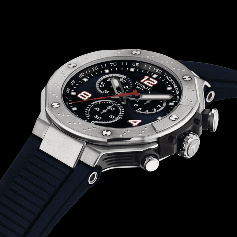 Tissot,T-Race 45mm,45mm,Stainless Steel,Blue,Quartz,Chronograph,Day,T141,T141.417.17.047.00