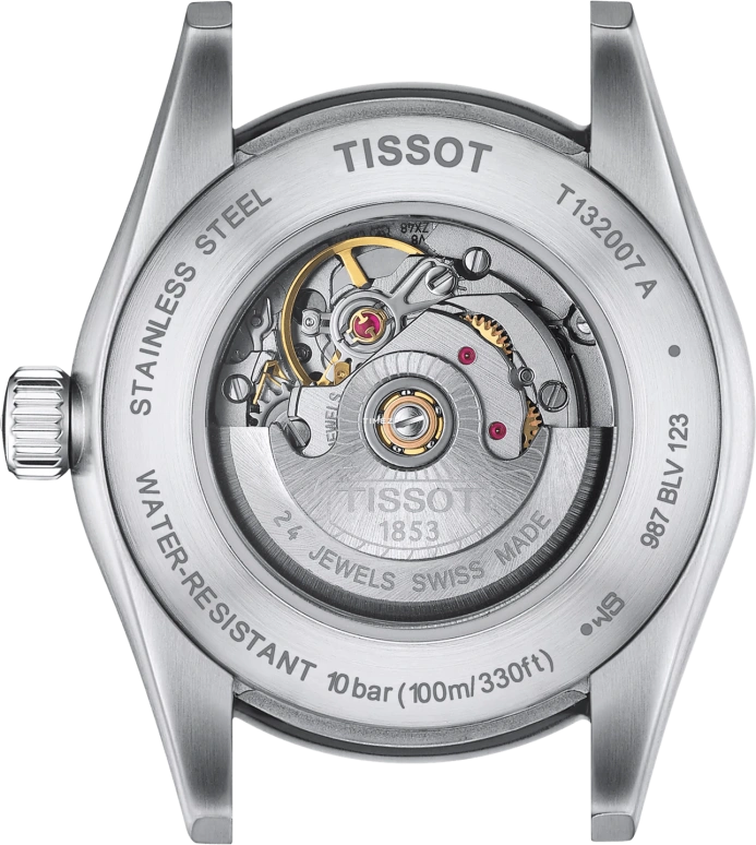 Tissot,T-My Lady 29.30mm,29.30mm,Stainless Steel,Ice Blue,Automatic,Day,Sapphire,Crystal Glass,T132,T132.007.11.351.00