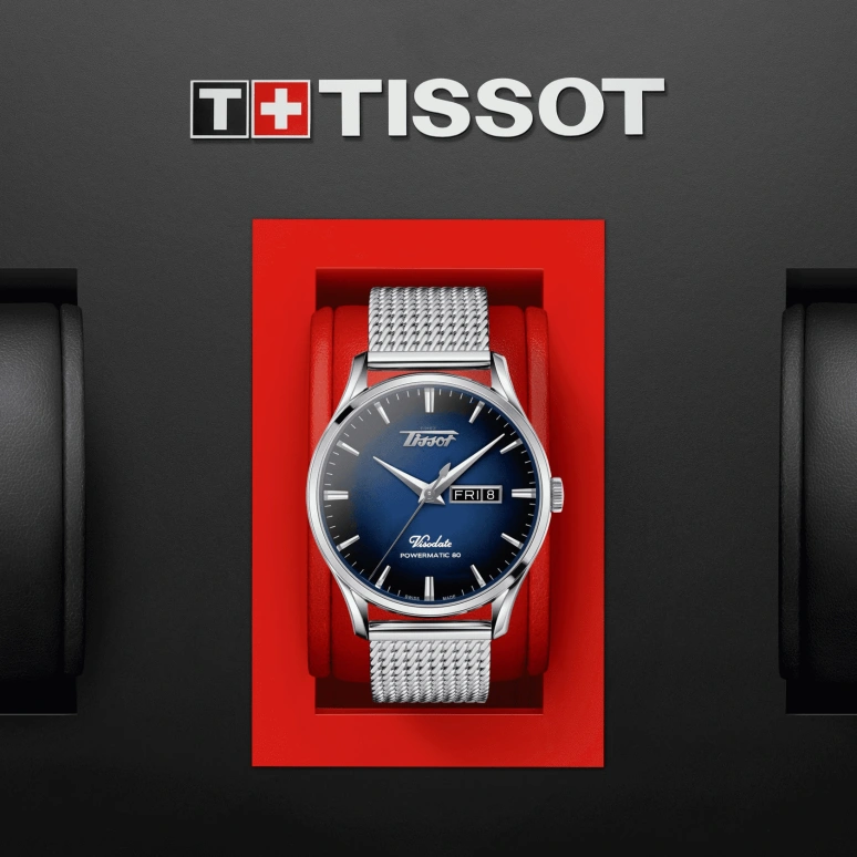 Tissot,Heritage 42mm,42mm,Stainless Steel,Blue,Automatic,Date,Day,T118,T118.430.11.041.00