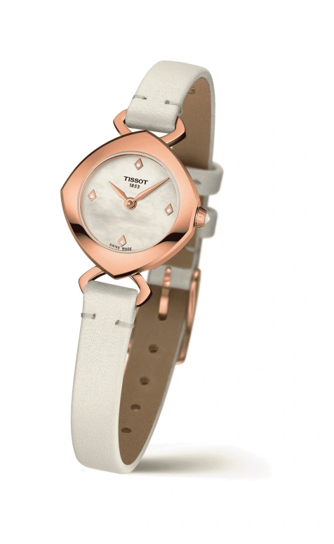 Tissot,T-Gold 22.58mm,22.58mm,Stainless Steel,White,Quartz,26280hours,Sapphire,Crystal Glass,T113,T113.109.36.116.00
