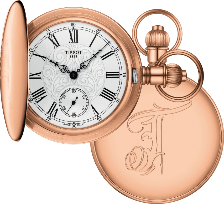 Tissot,T-Pocket 52mm,52mm,Brass,Silver,Handwound,46hours,Mineral,T864,T864.405.99.033.01