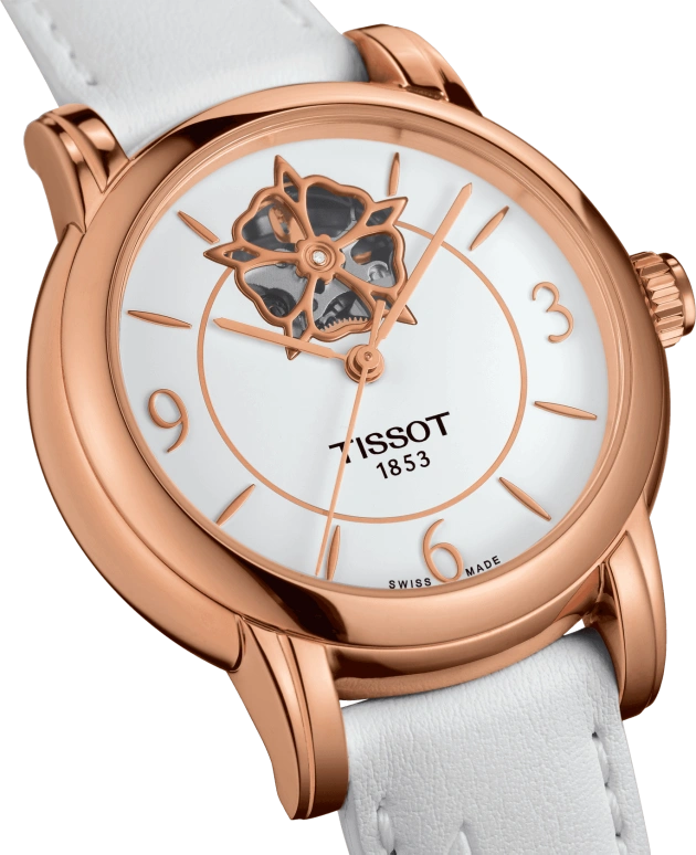 Tissot,Lady Heart 35mm,35mm,Stainless Steel,White,Automatic,80hours,Sapphire,Crystal Glass,T050,T050.207.37.017.04