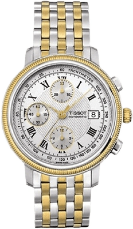 Tissot,Bridgeport 42mm,42mm,Stainless Steel,Silver,Automatic,Chronograph,Day,T045,T045.427.22.033.00