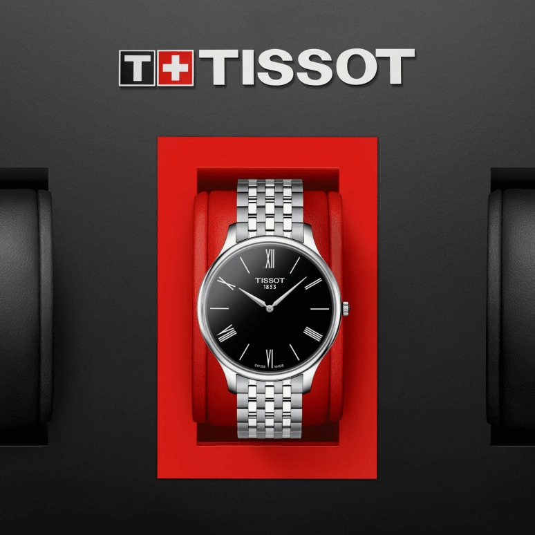 Tissot,Tradition 39mm,39mm,Stainless Steel,Black,Quartz,Sapphire,Crystal Glass,Round,T063,T063.409.11.058.00