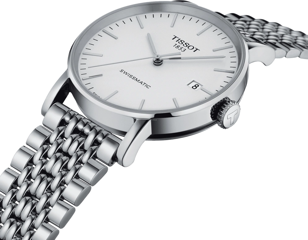 Tissot,Everytime 40mm,40mm,Stainless Steel,Silver,Automatic,Date,72hours,T109,T109.407.11.031.00