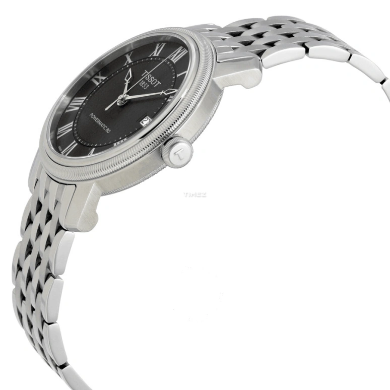 Tissot,Bridgeport 40mm,40mm,Stainless Steel,Black,Automatic,Day,80hours,T097,T097.407.11.053.00