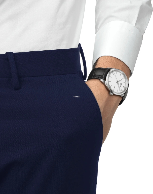 Tissot,PR 100 40mm,40mm,Stainless Steel,White,Quartz,Day,Sapphire,Crystal Glass,T150,T150.410.16.011.00