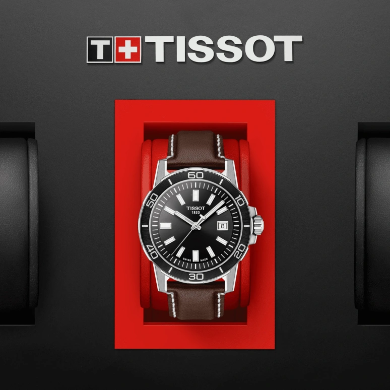 Tissot,Supersport 44mm,44mm,Aluminium,Stainless Steel,Black,Quartz,Day,Sapphire,Crystal Glass,T125,T125.610.16.051.00