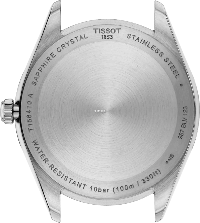 Tissot,Ballade 40mm,40mm,Stainless Steel,Ice Blue,Quartz,Day,Sapphire,Crystal Glass,T156,T156.410.11.351.00