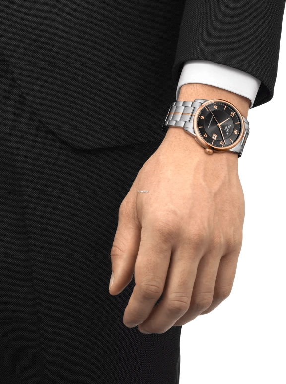 Tissot,Luxury 41mm,41mm,Stainless Steel,Black,Automatic,Day,In-house Caliber,T086,T086.407.22.067.00