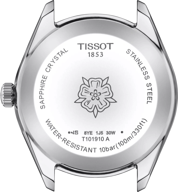Tissot,PR 100 36mm,36mm,Stainless Steel,White,Quartz,Day,Sapphire,Crystal Glass,T101,T101.910.11.116.00