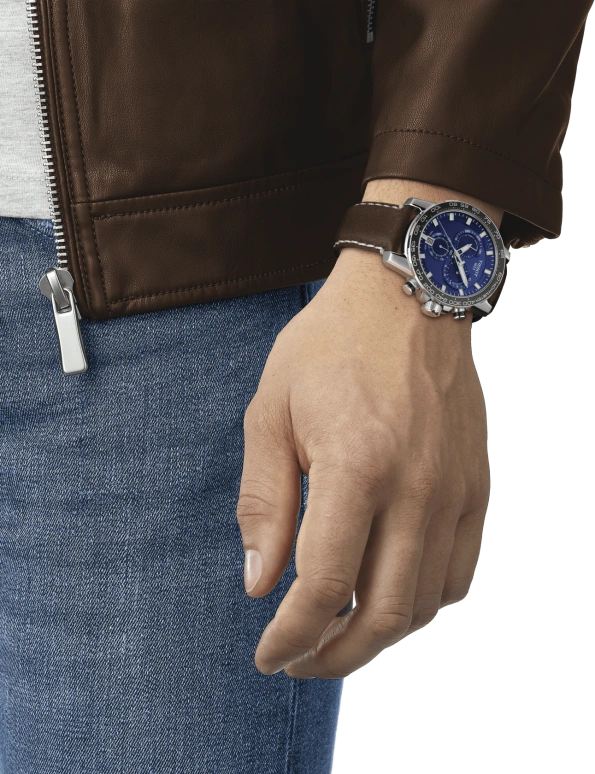 Tissot,Supersport 45.50mm,45.50mm,Aluminium,Stainless Steel,Blue,Quartz,Chronograph,Date,Rattrapante,T125,T125.617.16.041.00