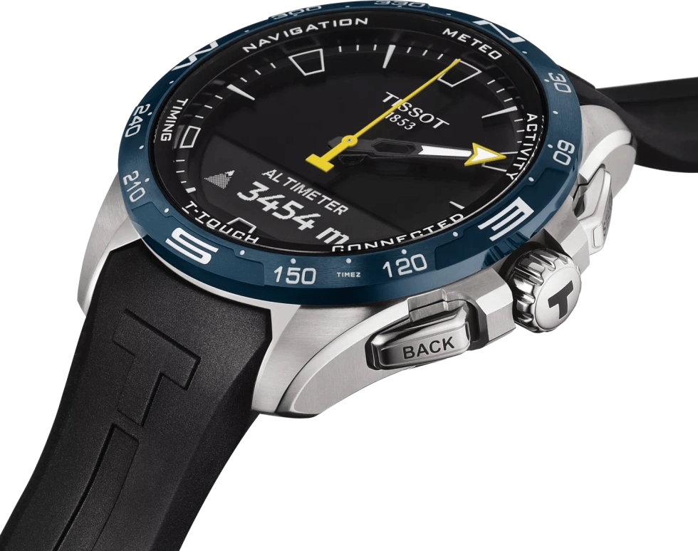 Tissot,Touch 47.50mm,47.50mm,Titanium,Ceramic,Black,Quartz,Chronograph,Perpetual Calendar,World Time,Altitude Indicator,Sapphire,Crystal Glass,Round,T121,T121.420.47.051.05