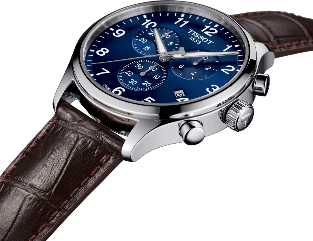 Tissot,XL 45mm,45mm,Stainless Steel,Blue,Quartz,Chronograph,Date,Rattrapante,T116,T116.617.16.047.00