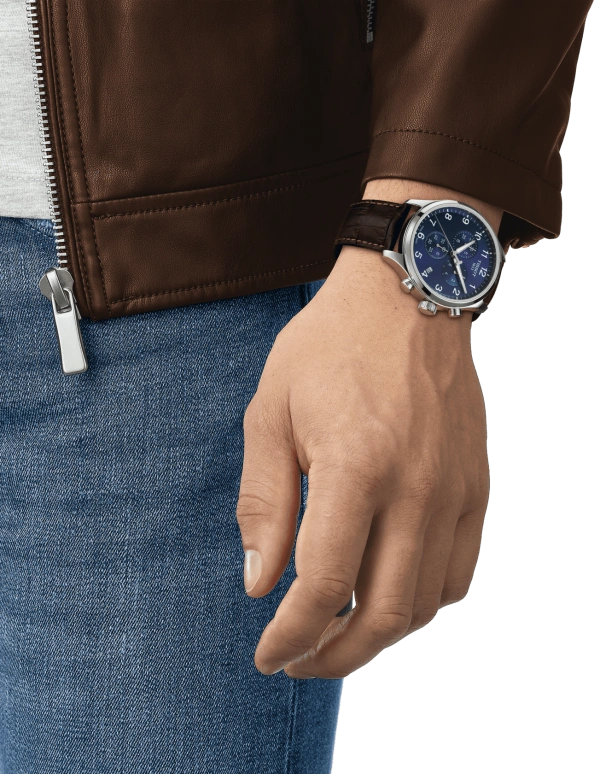 Tissot,XL 45mm,45mm,Stainless Steel,Blue,Quartz,Chronograph,Date,Rattrapante,T116,T116.617.16.047.00
