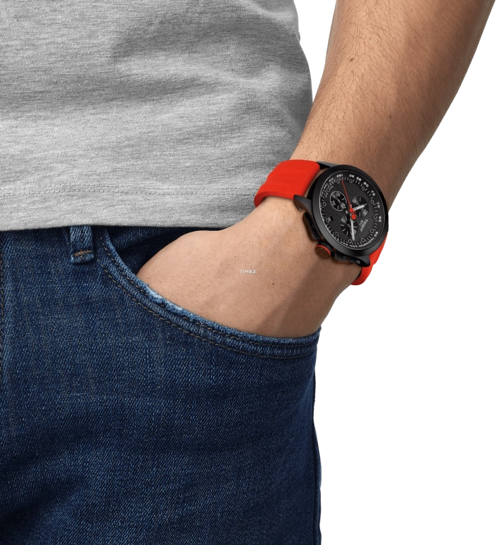 Tissot,T-Race 45mm,45mm,Stainless Steel,Black,Quartz,Chronograph,Day,T135,T135.417.37.051.04