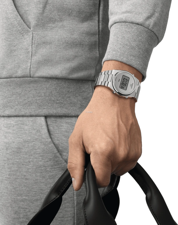 Tissot,PRX 39.50x40mm,39.50x40mm,Stainless Steel,Grey,Quartz,Chronograph,Day,Dule Time,T137,T137.463.11.030.00