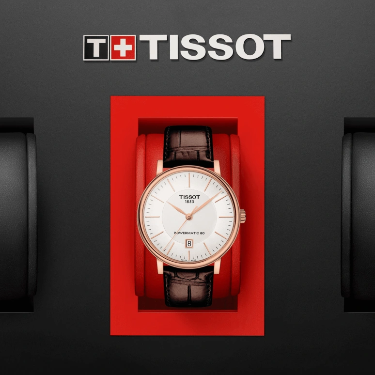 Tissot,Carson 40mm,40mm,Stainless Steel,Silver,Automatic,Day,80hours,T122,T122.407.36.031.00