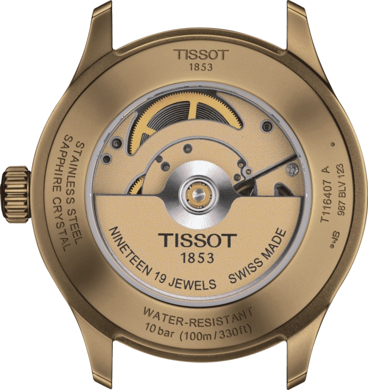 Tissot,XL 43mm,43mm,Stainless Steel,Black,Automatic,Date,72hours,T116,T116.407.36.051.00