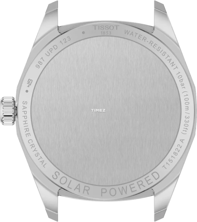 Tissot,PRC 100 34mm,34mm,Stainless Steel,Ice Blue,Quartz,Day,Solar Charging,T151,T151.822.11.351.00