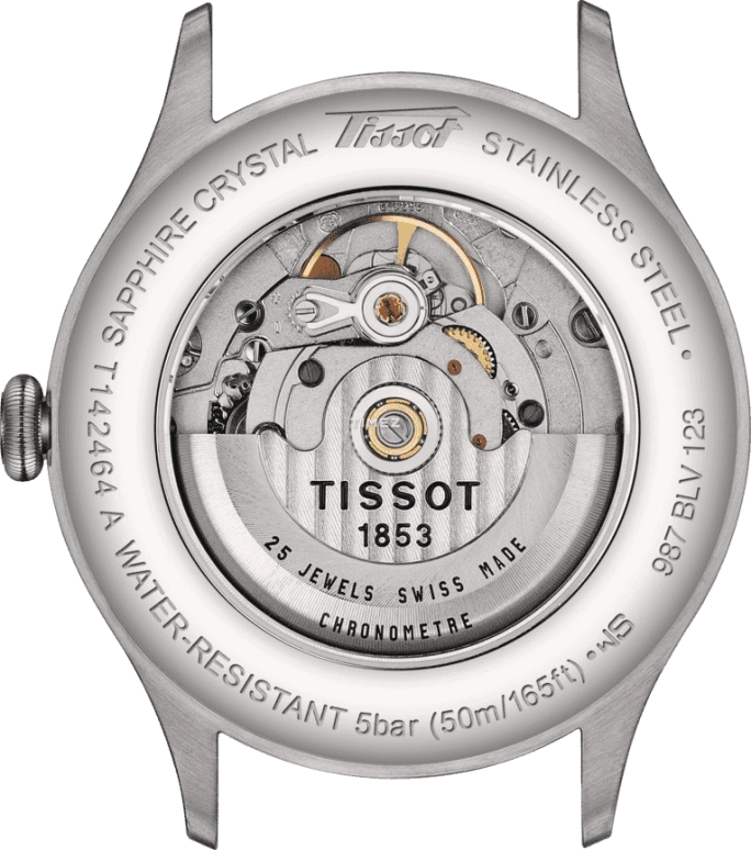 Tissot,T-Classic 39mm,39mm,Stainless Steel,Cream,Automatic,42hours,Sapphire,Crystal Glass,T142,T142.464.16.032.00