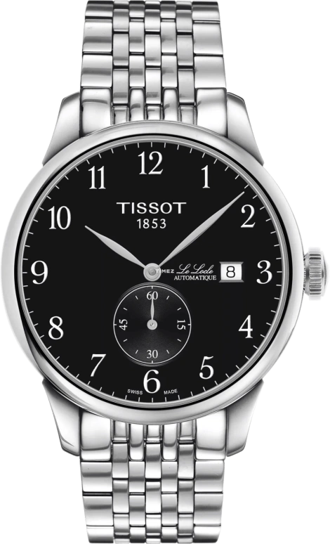 Tissot,Le Locle 39.30mm,39.30mm,Stainless Steel,Black,Automatic,Day,In-house Caliber,T0064281105200