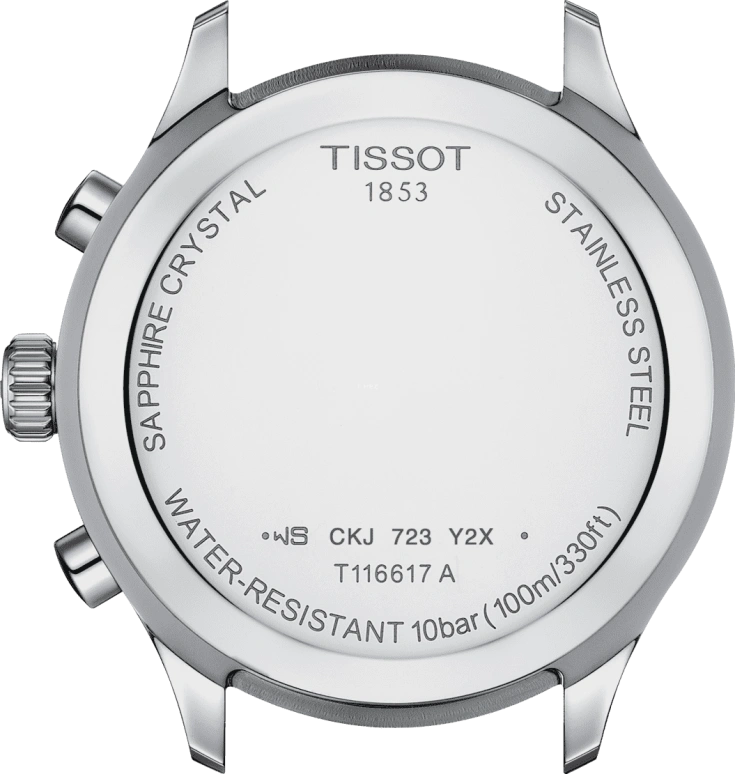 Tissot,XL 45mm,45mm,Stainless Steel,Green,Quartz,Chronograph,Day,T116,T116.617.16.091.00