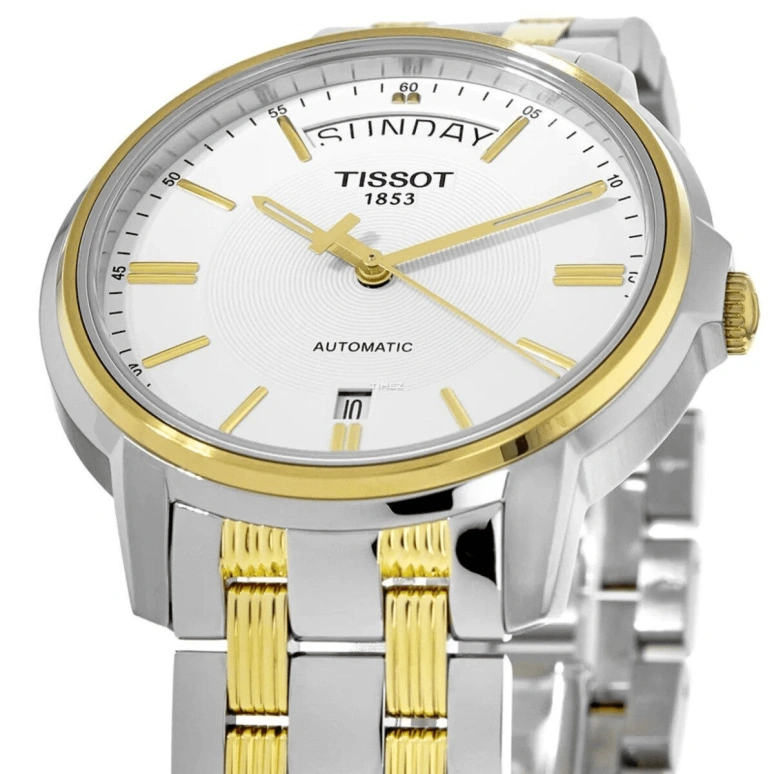 Tissot,T-Classic 39.70mm,39.70mm,Stainless Steel,White,Automatic,Date,Day,T0659302203100
