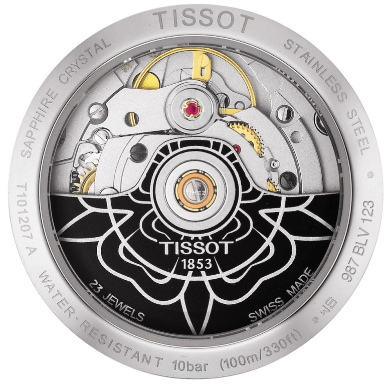 Tissot,T-Classic 33mm,33mm,Stainless Steel,Brown,Automatic,80hours,Sapphire,Crystal Glass,T101,T101.207.16.071.00