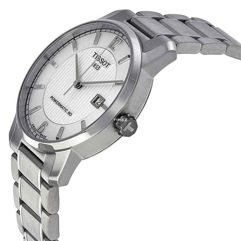 Tissot,T-Classic 40mm,40mm,Titanium,Silver White,Automatic,Day,Sapphire,Crystal Glass,T087,T087.407.44.037.00