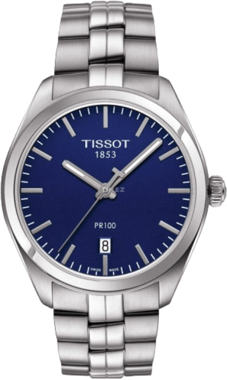 Tissot,PR 100 39mm,39mm,Stainless Steel,Blue,Quartz,Day,26280hours,T101,T101.410.11.041.00