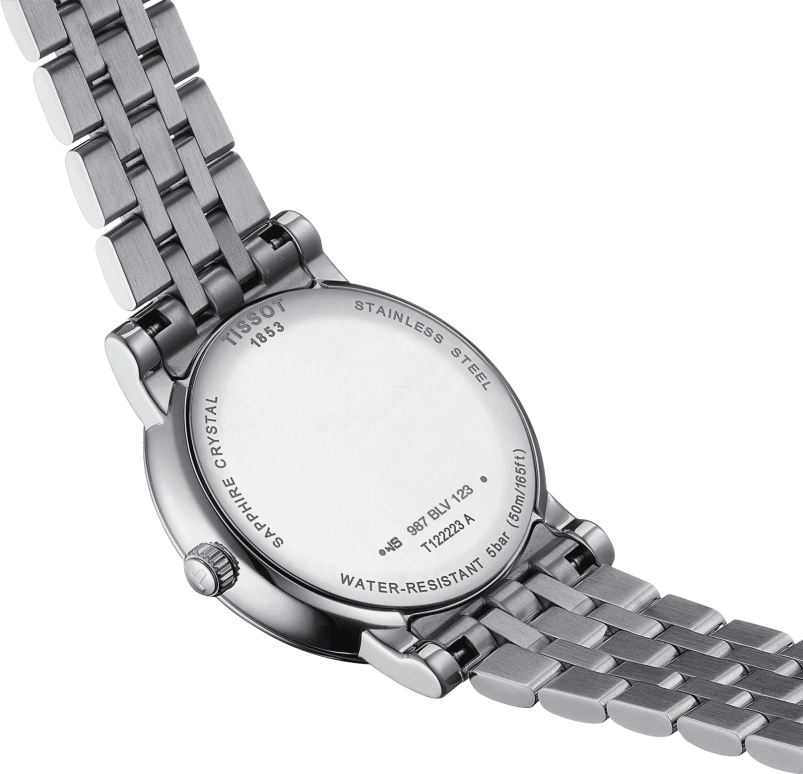 Tissot,Carson 32mm,32mm,Stainless Steel,Silver,Quartz,Moonphase,Date,T122,T122.223.11.033.00