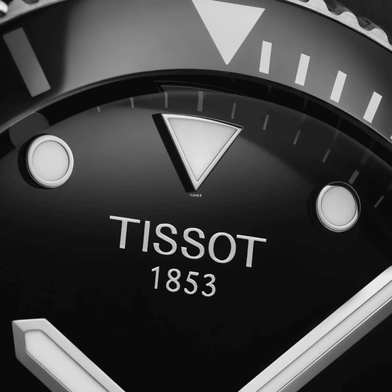 Tissot,Seastar 40mm,40mm,Stainless Steel,Black,Quartz,Day,26280hours,T120,T120.410.27.051.00