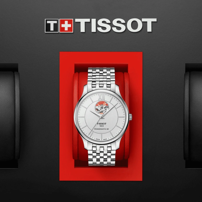 Tissot,Tradition 40mm,40mm,Stainless Steel,Silver,Automatic,80hours,Sapphire,Crystal Glass,T063,T063.907.11.038.00