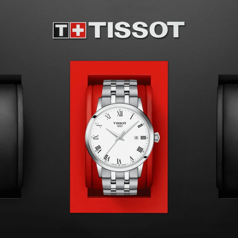 Tissot,Dream 42mm,42mm,Stainless Steel,White,Quartz,Day,Sapphire,Crystal Glass,T129,T129.410.11.013.00
