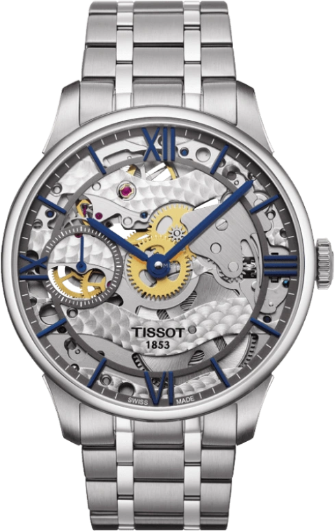 Tissot,Chemin Des Tourelles 42mm,42mm,Stainless Steel,Silver,Handwound,46hours,Sapphire,Crystal Glass,T099,T099.405.11.418.00