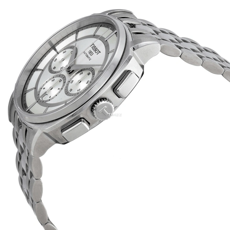 Tissot,T-Lord 42.20mm,42.20mm,Stainless Steel,White,Automatic,Chronograph,Day,T059,T059.527.11.031.00