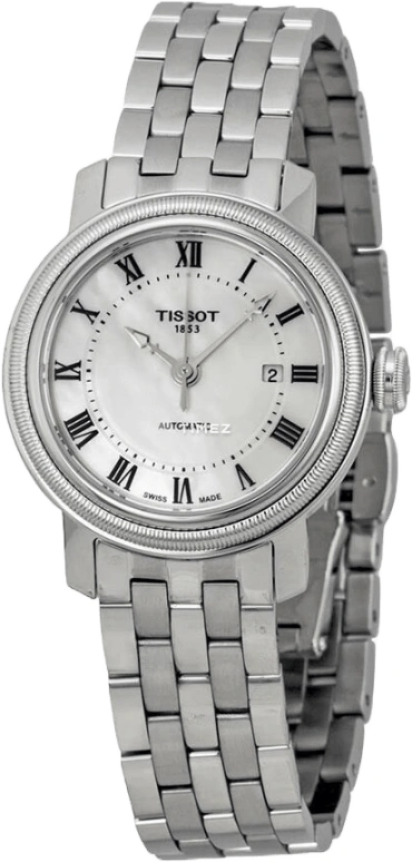 Tissot,Bridgeport 29mm,29mm,Stainless Steel,Silver,Automatic,Day,80hours,T097,T097.007.11.113.00