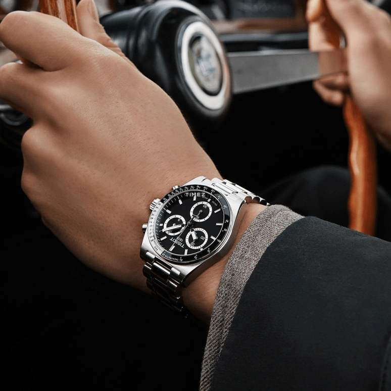 Tissot,PRS 516 40mm,40mm,Stainless Steel,Black,Quartz,Chronograph,Sapphire,Crystal Glass,T149,T149.417.11.051.00