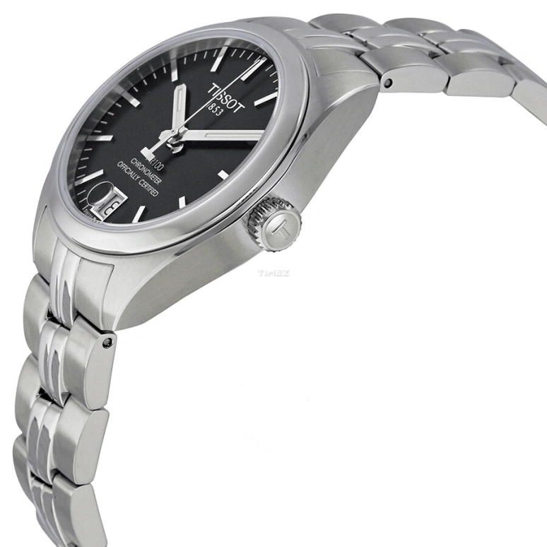 Tissot,PR 100 33mm,33mm,Stainless Steel,Black,Automatic,Day,80hours,T101,T101.208.11.051.00