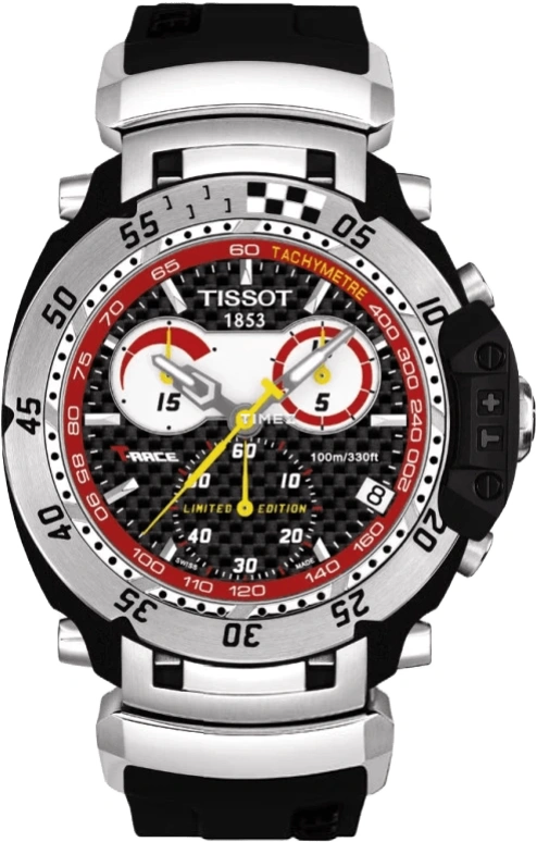 Tissot,T-Sport 43.50mm,43.50mm,Stainless Steel,Black,Quartz,Chronograph,Day,T027,T027.417.17.201.03