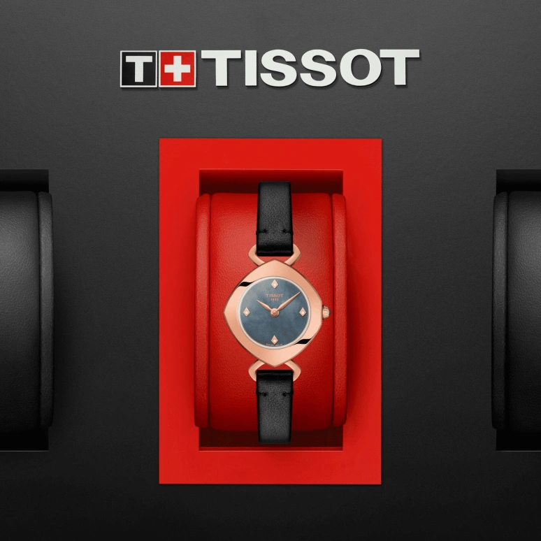 Tissot,T-Gold 22.58mm,22.58mm,Stainless Steel,Black,Quartz,26280hours,Sapphire,Crystal Glass,T113,T113.109.36.126.00