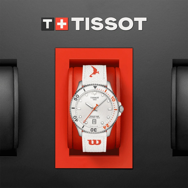 Tissot,Seastar 40mm,40mm,Stainless Steel,Silver,Automatic,Day,80hours,T120,T120.410.17.011.00