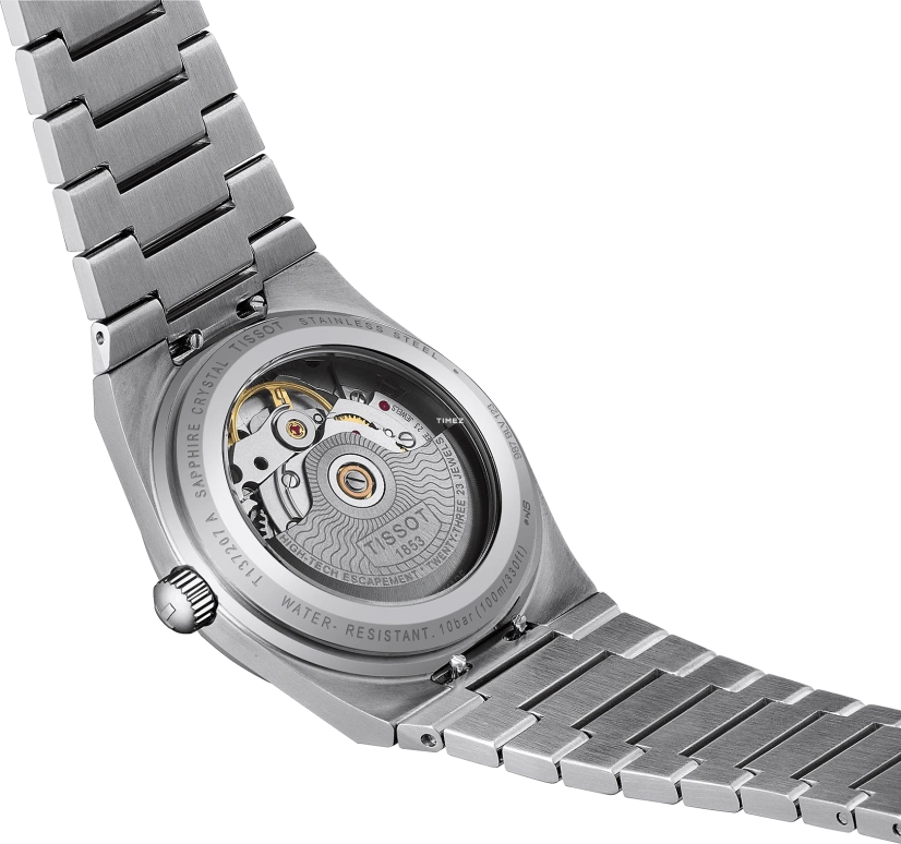 Tissot,PRX 35mm,35mm,Stainless Steel,Green,Automatic,Day,In-house Caliber,T137,T137.207.11.091.00