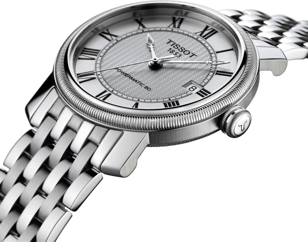 Tissot,Bridgeport 40mm,40mm,Stainless Steel,Silver,Automatic,Day,80hours,T097,T097.407.11.033.00