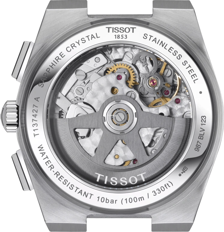 Tissot,PRX 41.50x42mm,41.50x42mm,Stainless Steel,Green,Automatic,Chronograph,Day,T137,T137.427.11.091.00