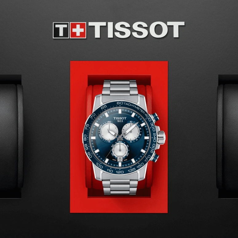 Tissot,T-Sport 45.50mm,45.50mm,Stainless Steel,Luminous,Blue,Sapphire,Crystal Glass,T125,T125.617.11.041.00
